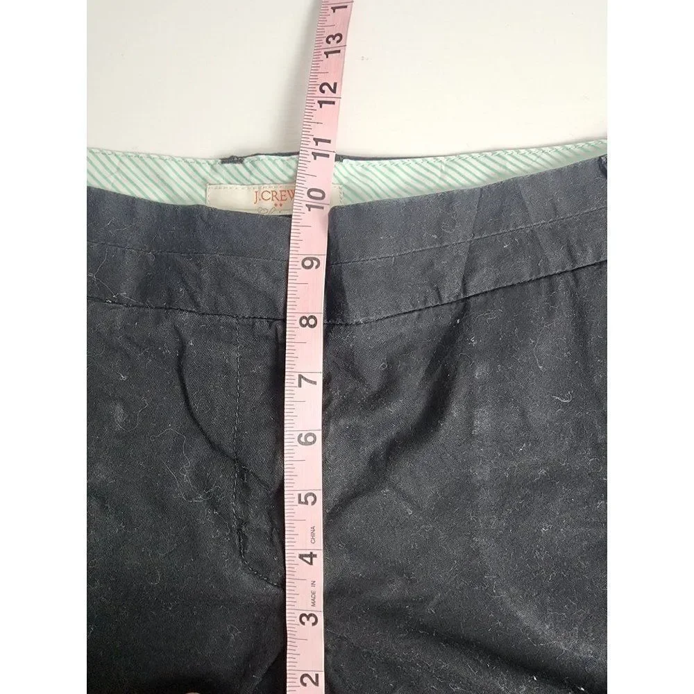 J. Crew Broken in Chino Shorts, Size 12, Black